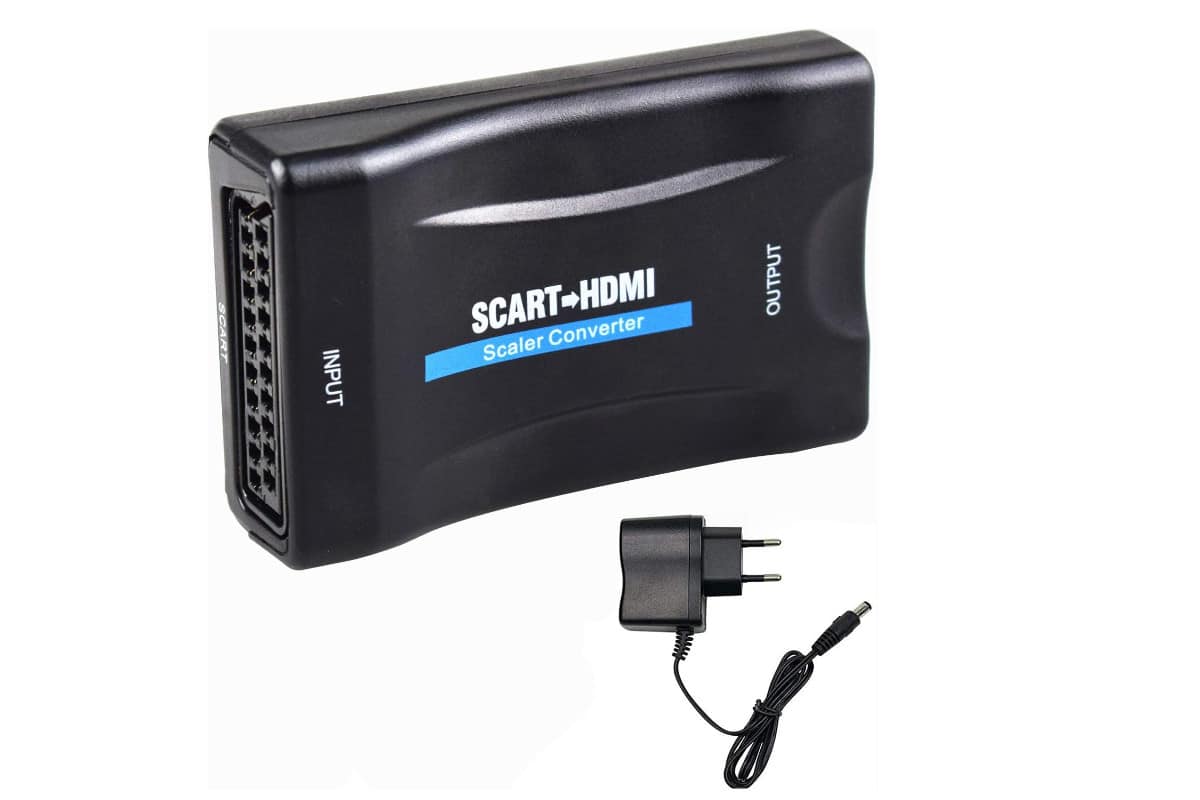 Convertisseur SCART vers HDMI, péritel vers HDMI, en Charge HDMI